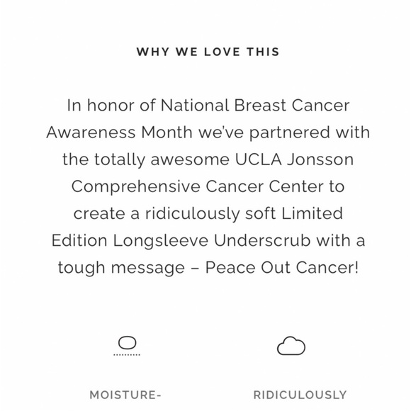 Figs Pink Long Sleeve Tee - Picture 6 of 7